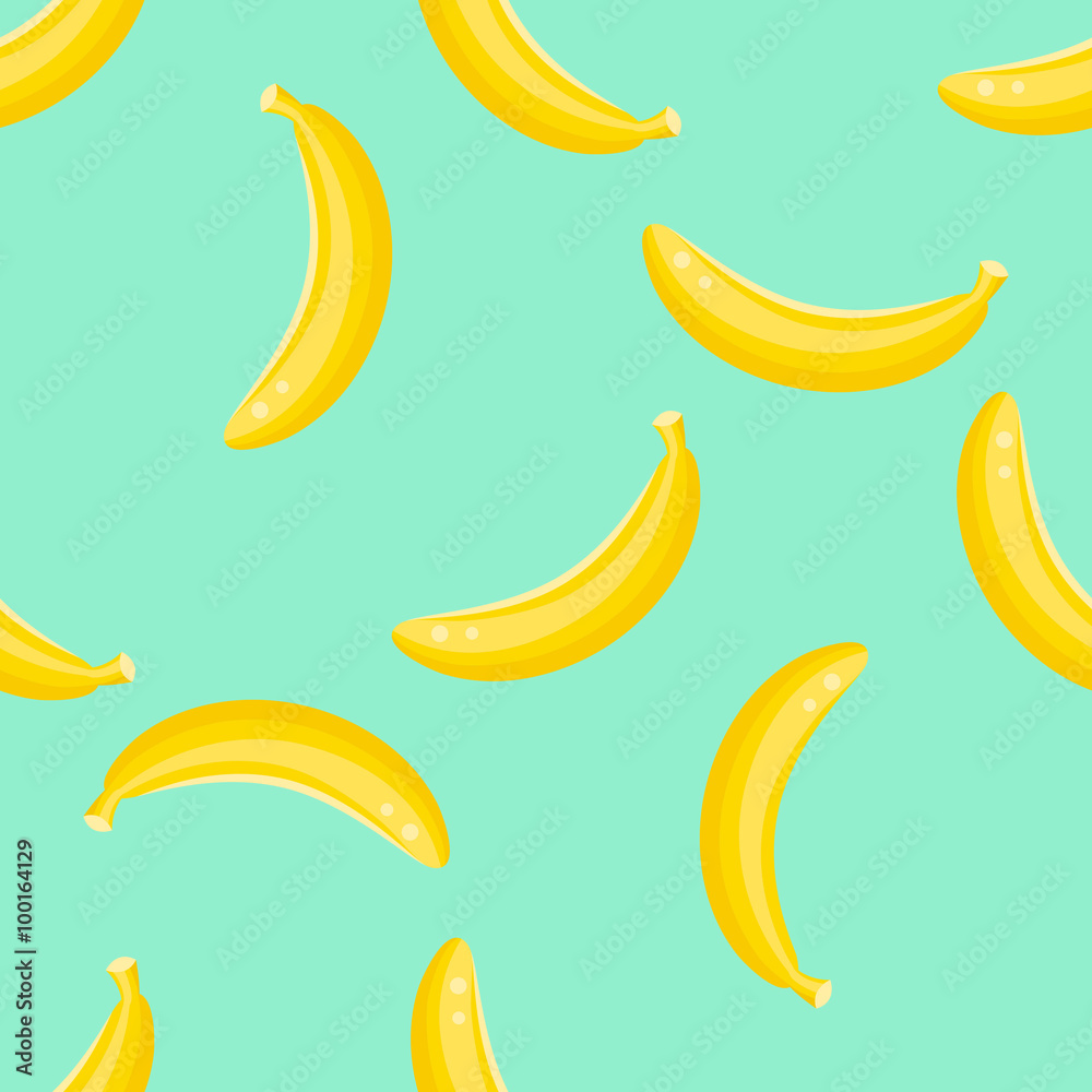 Fototapeta Banana fruit seamless vector