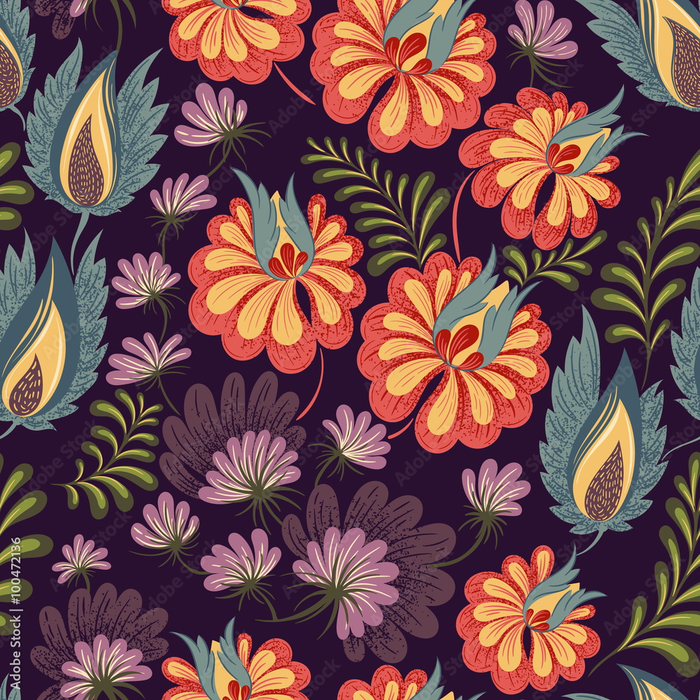 Tapeta Floral seamless pattern