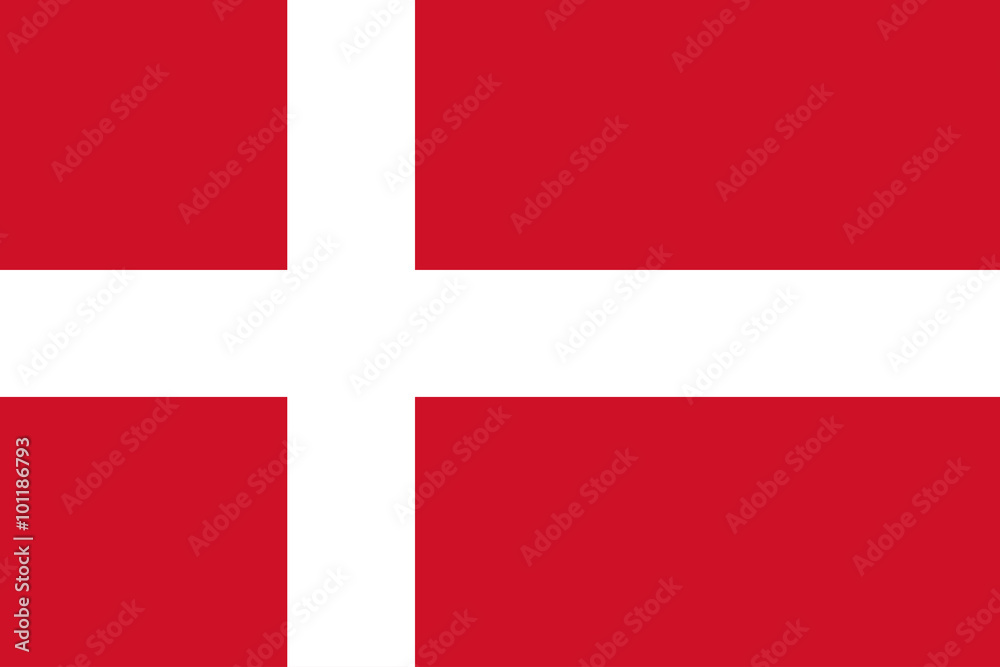 Fototapeta National flag of Denmark