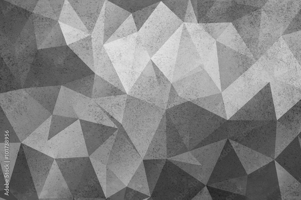 Fototapeta Grunge black&white polygonal
