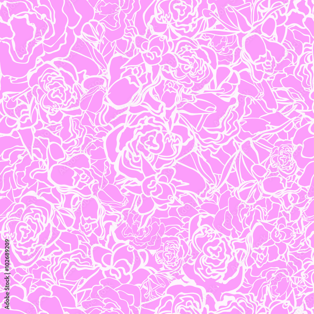 Tapeta Floral background with roses.