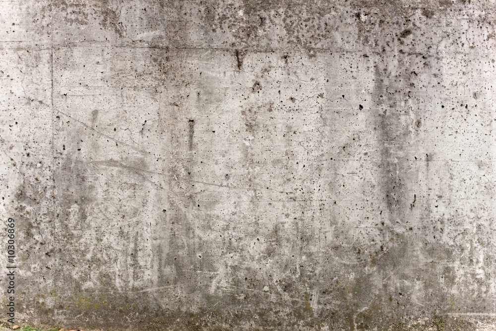 Obraz na płótnie Eine graue Mauer aus Beton