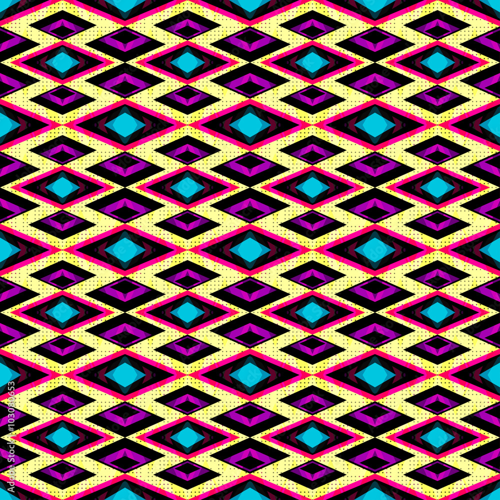 Fototapeta pink and purple polygons on a
