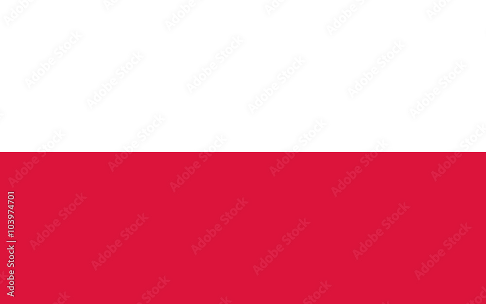 Fototapeta Vector of Polish flag.