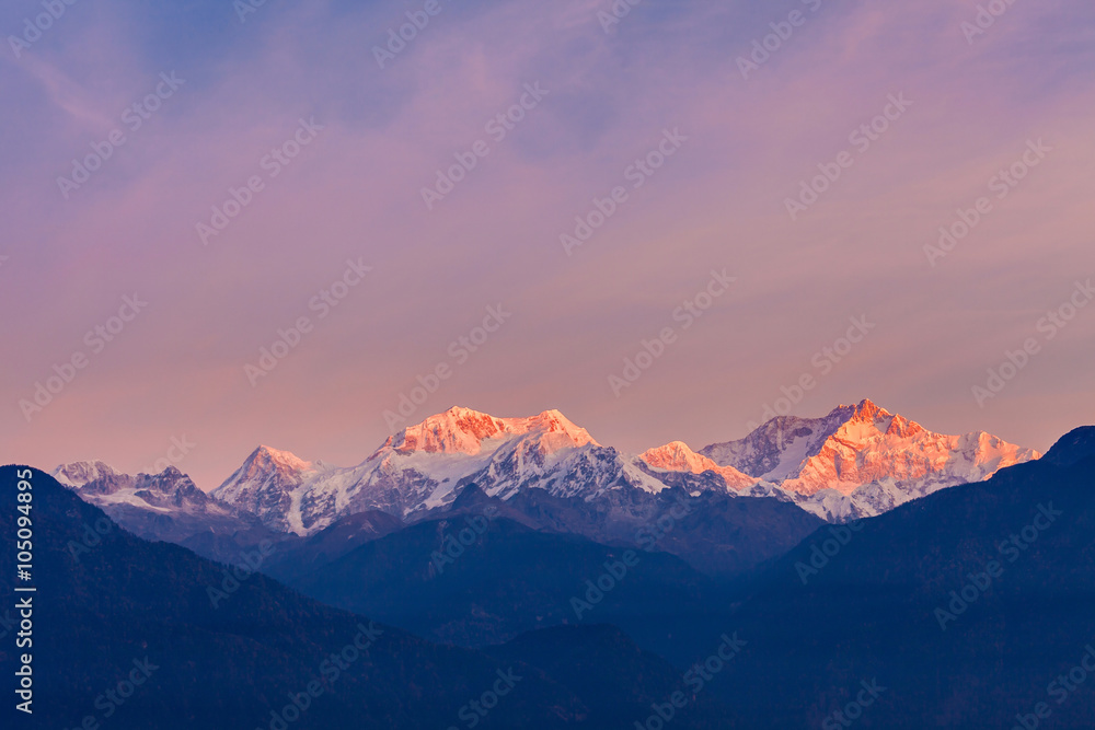 Fototapeta Kangchenjunga mountain view