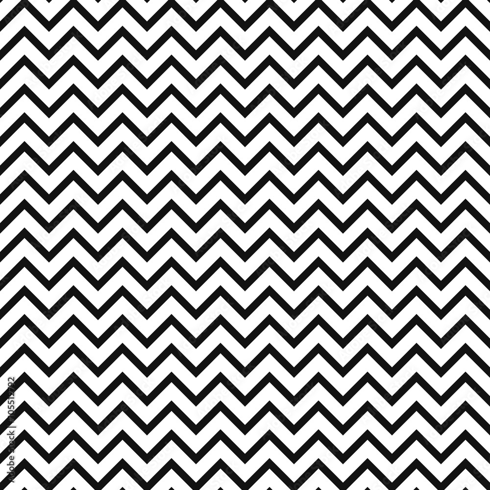 Tapeta Chevron zigzag black and white
