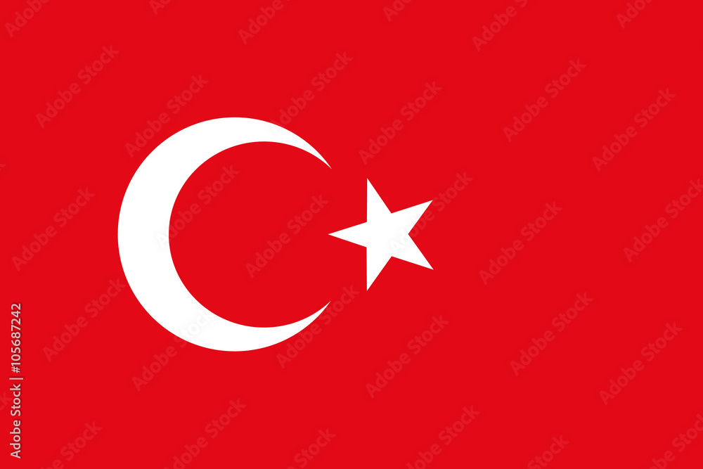 Fototapeta Turkey Flag, Türk bayrağı, Na