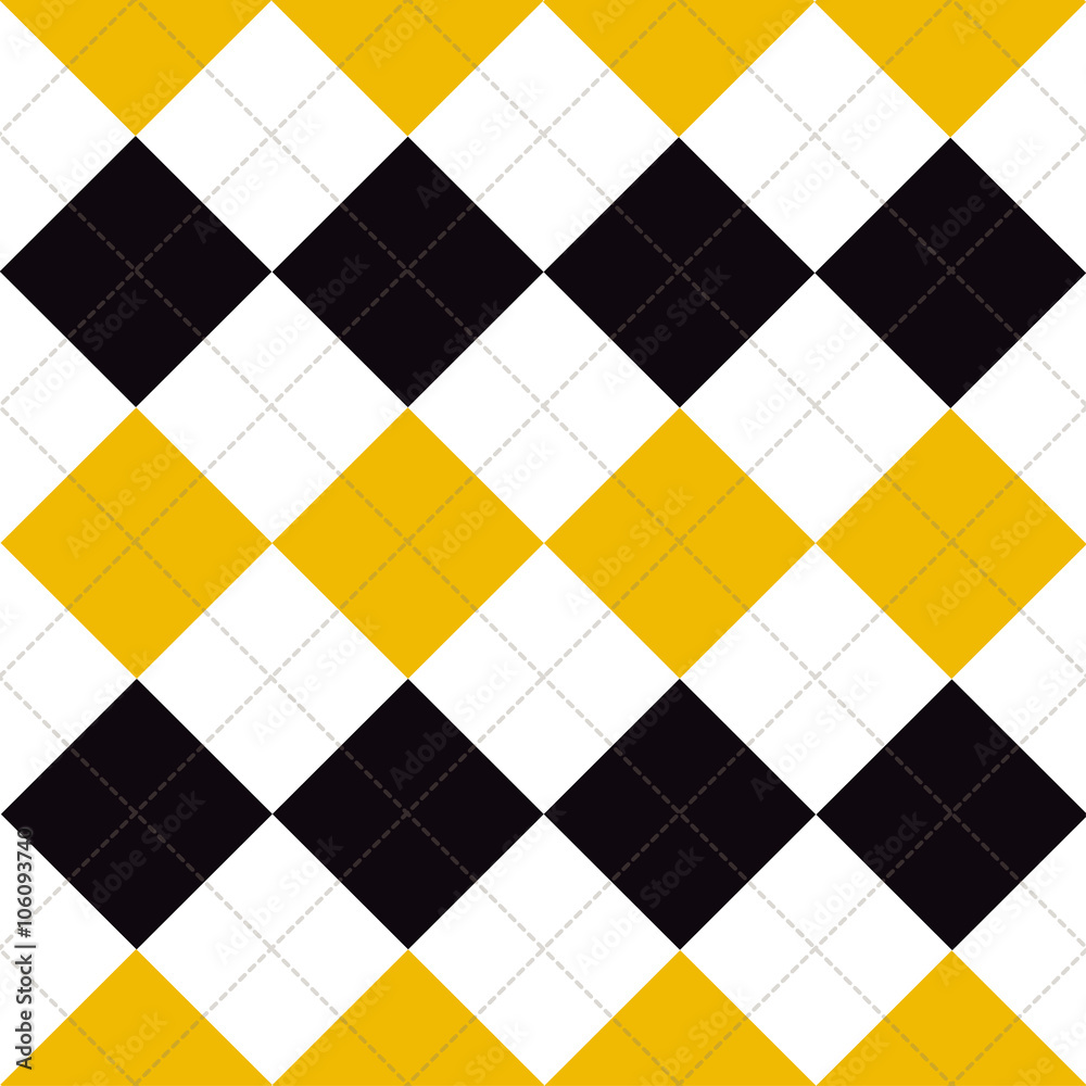 Tapeta Lines Dots Yellow Black White
