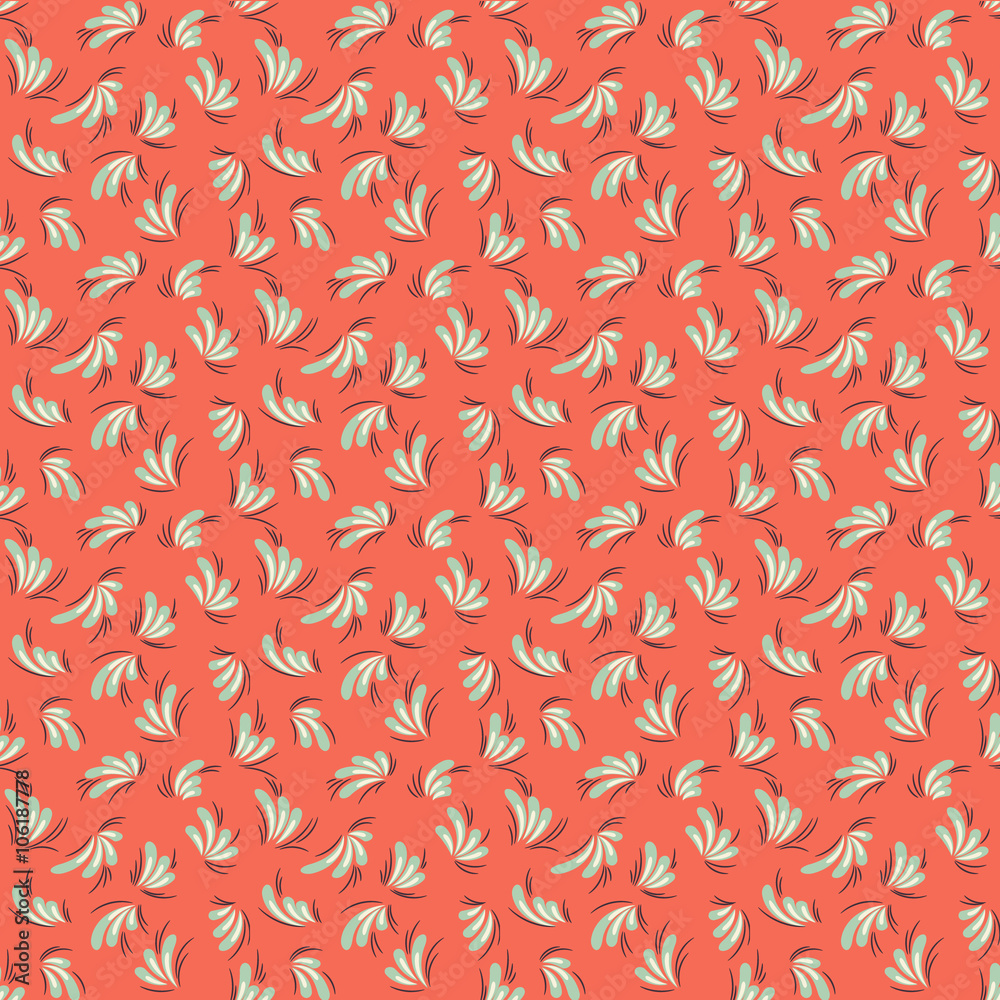 Tapeta Seamless red abstract pattern