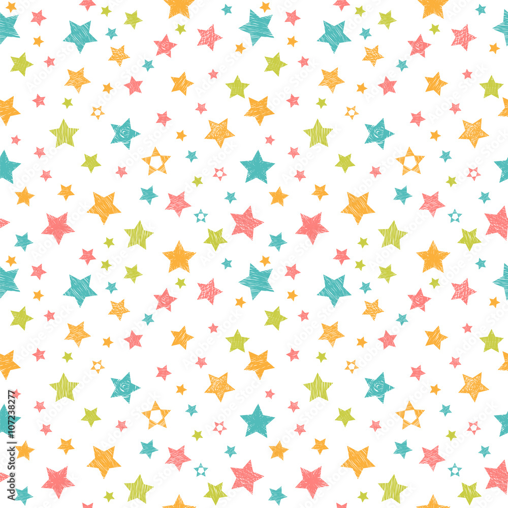 Obraz Dyptyk Cute seamless pattern with