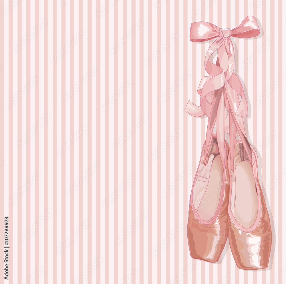 Obraz Pentaptyk Ballet Slippers