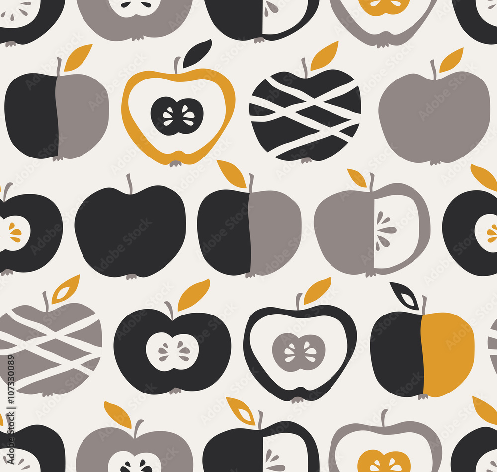 Tapeta seamless pattern with apples