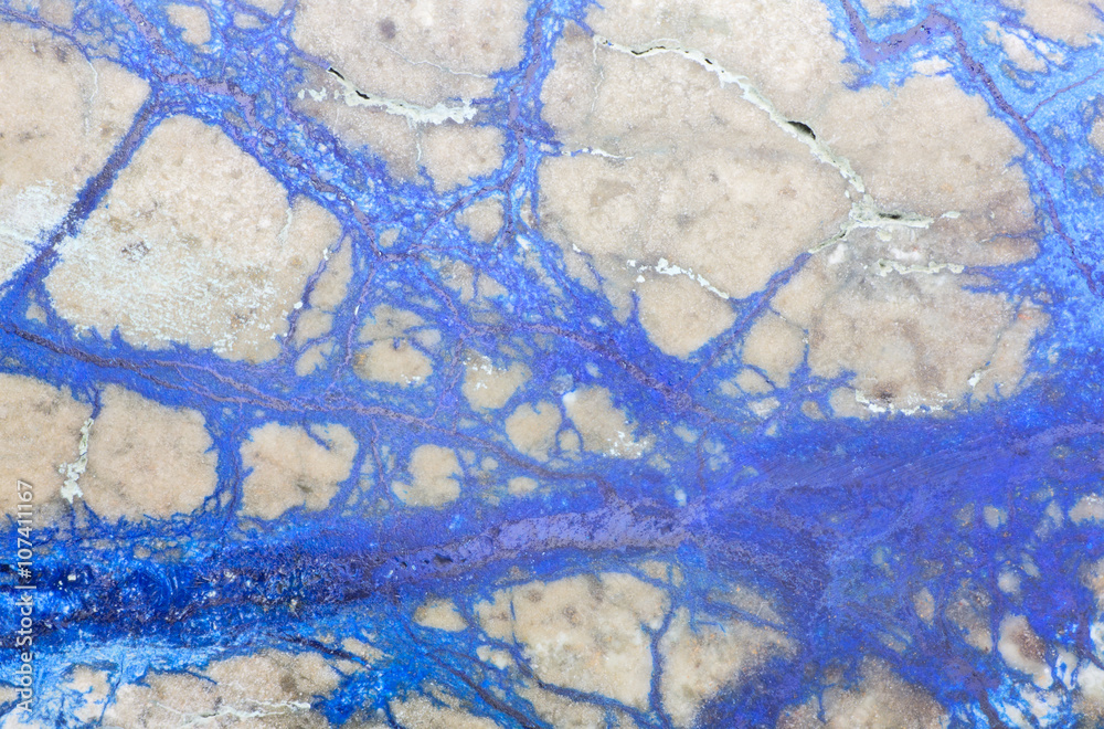 Obraz na płótnie texture of blue copper mineral