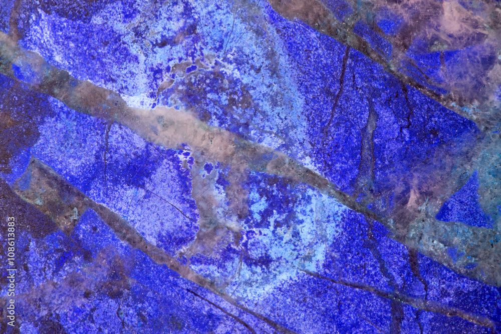 Obraz Tryptyk blue jasper texture macro