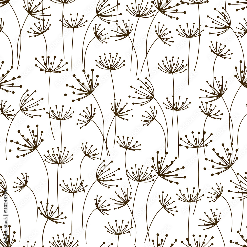 Tapeta Seamless pattern with floral