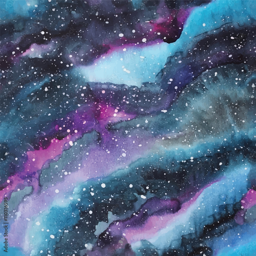 Fototapeta Watercolor galaxy
