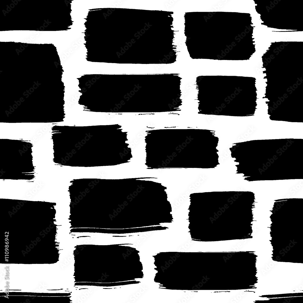 Tapeta Seamless pattern with black