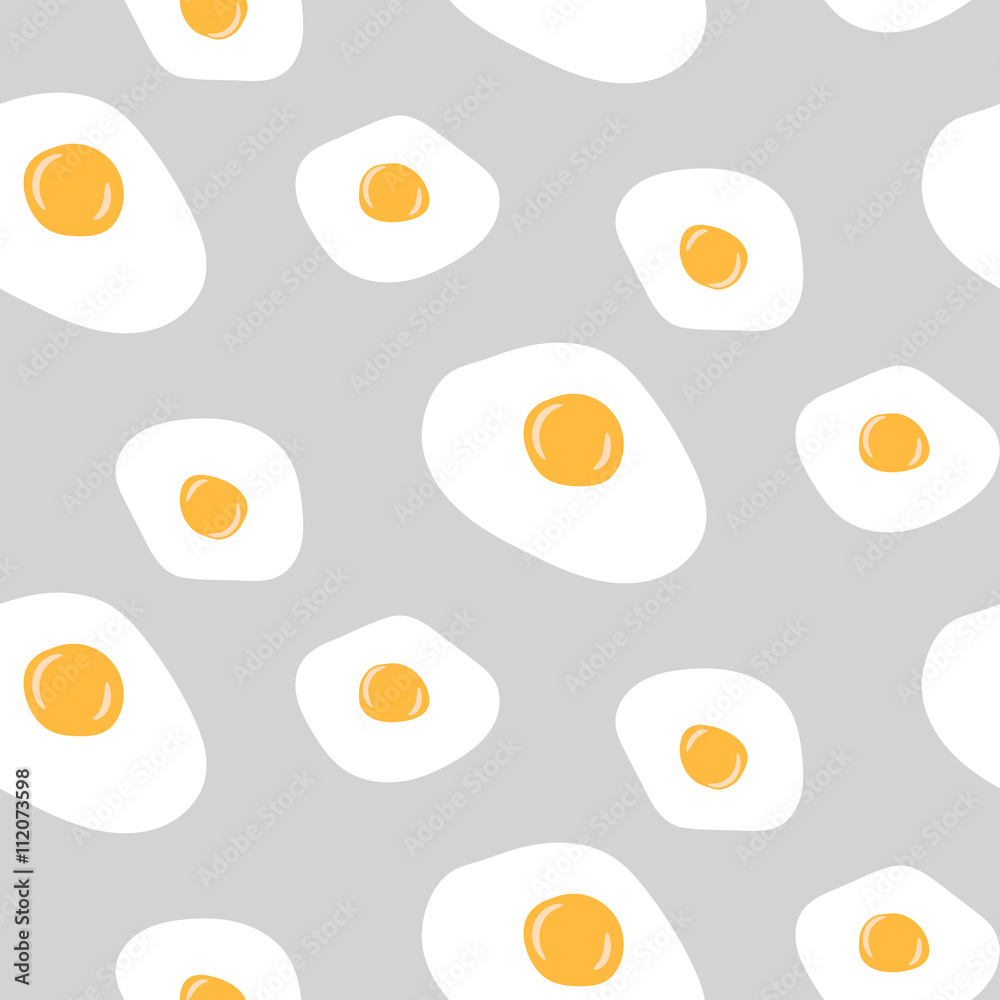 Fototapeta Egg seamless grey vector