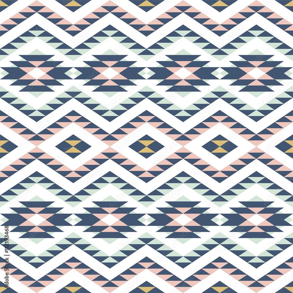 Tapeta seamless pattern with ethnic