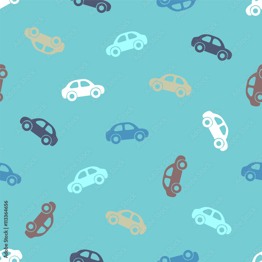 Tapeta Seamless pattern - cars