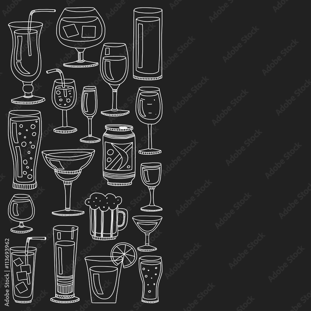 Obraz na płótnie Alcohol drinks and cocktails