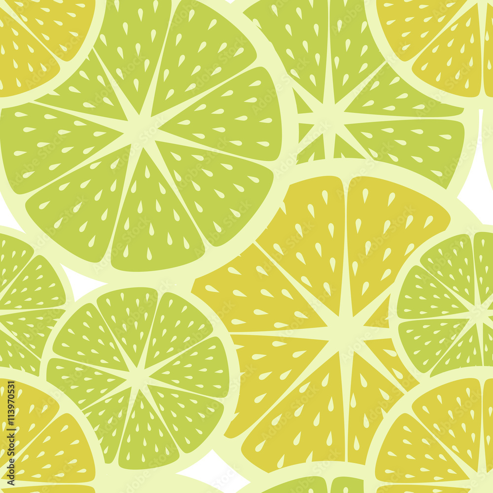 Tapeta Yellow lemons and green limes