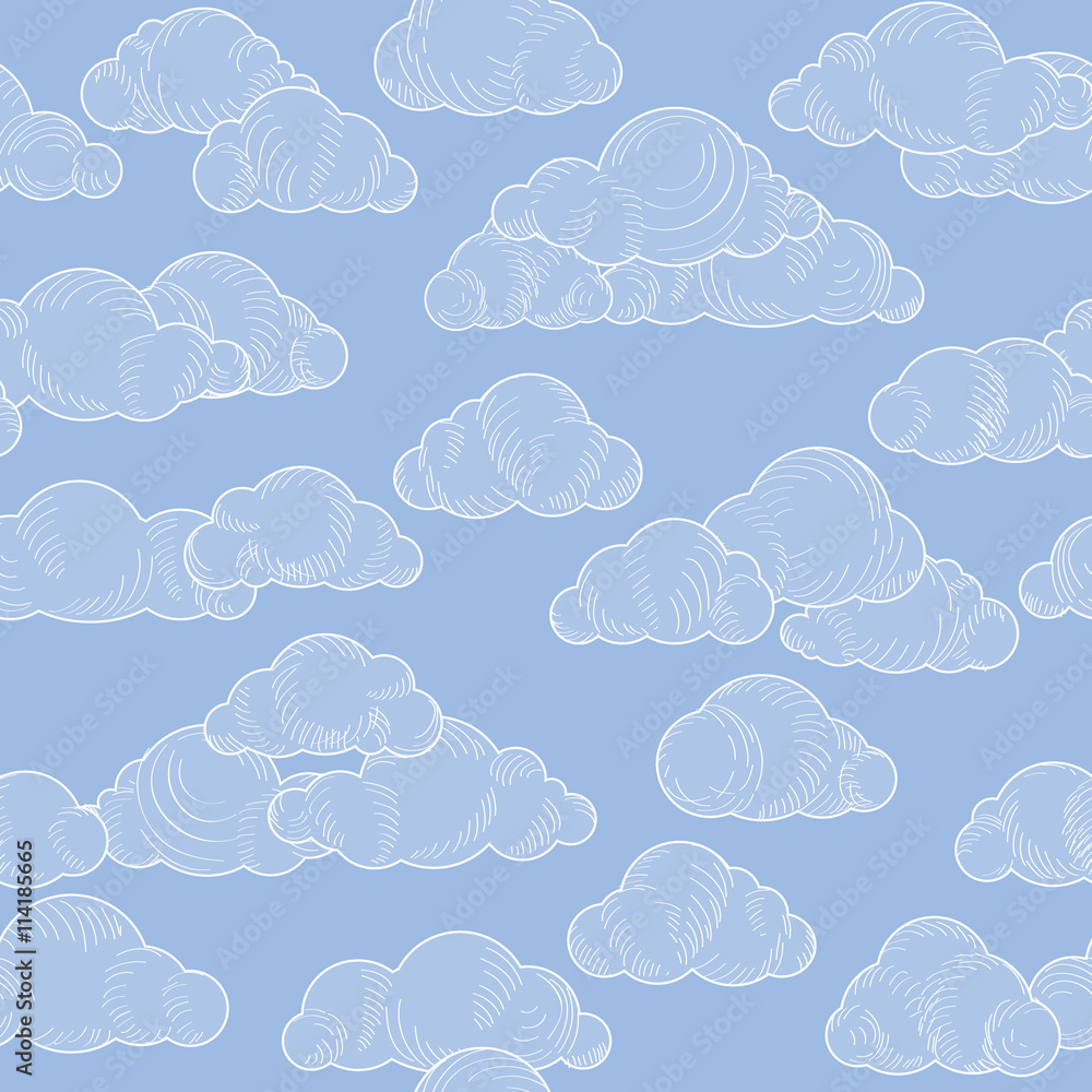 Fototapeta Cloud pattern. Cloudy sky