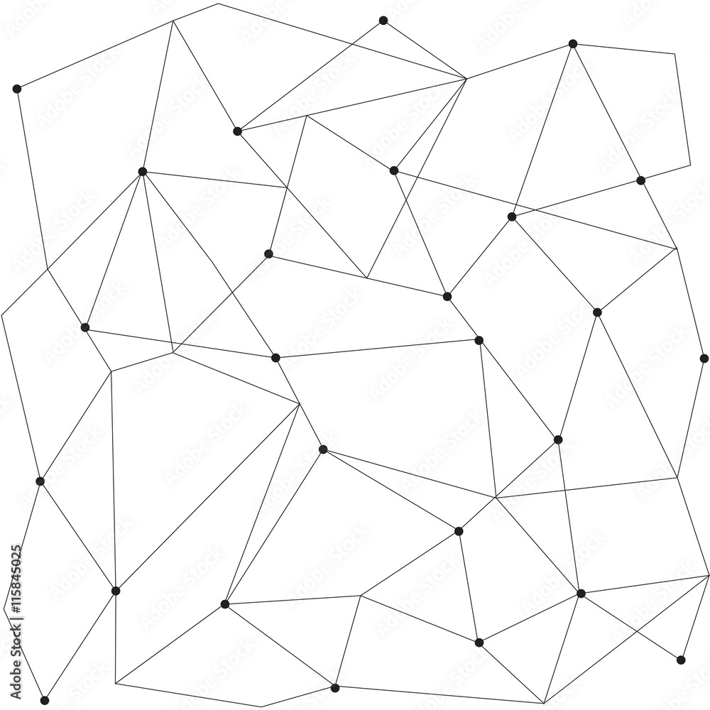 Obraz Tryptyk scandinavian geometric modern