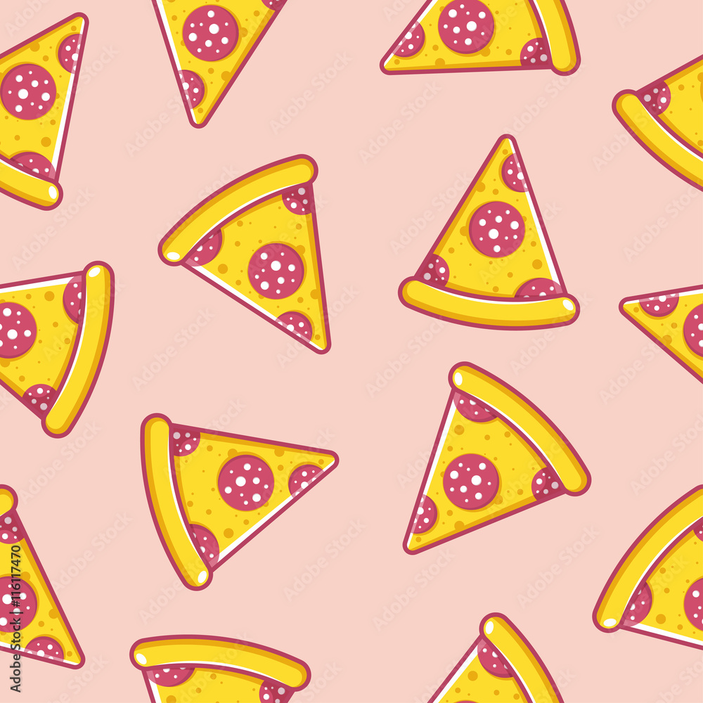 Obraz Dyptyk Pattern Pizza time