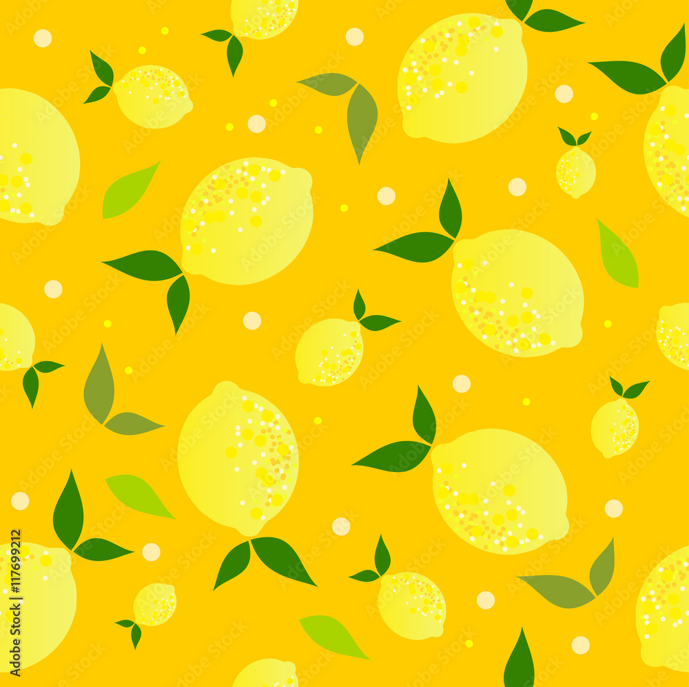 Tapeta Lemon pattern vector