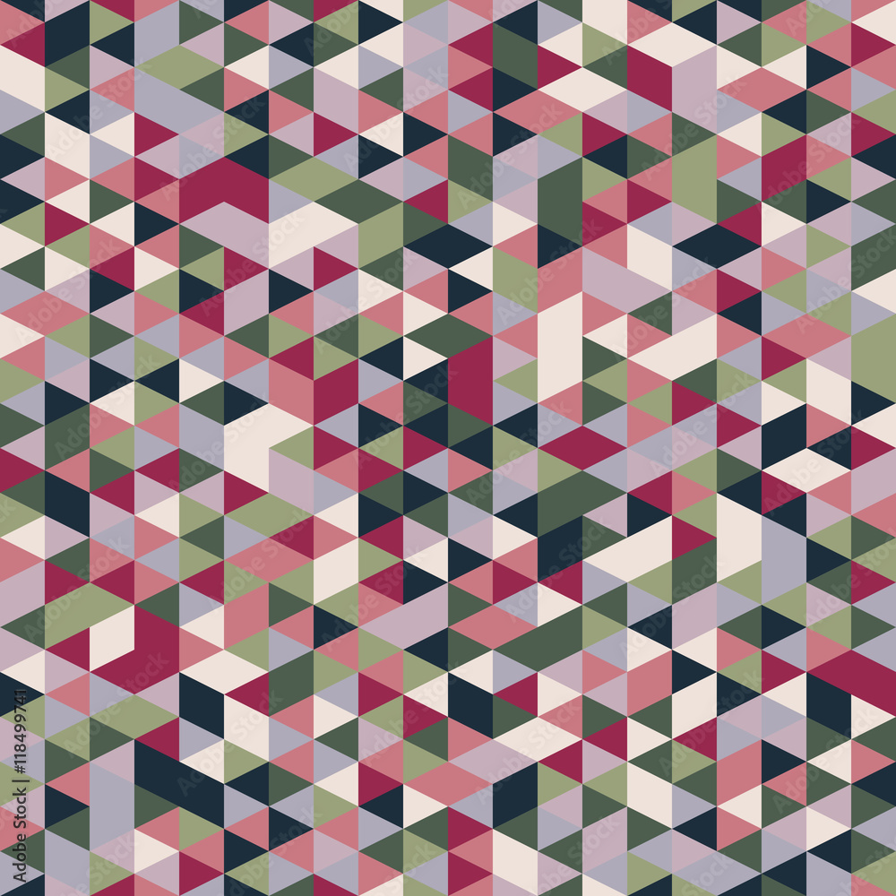 Tapeta Retro style triangle pattern.
