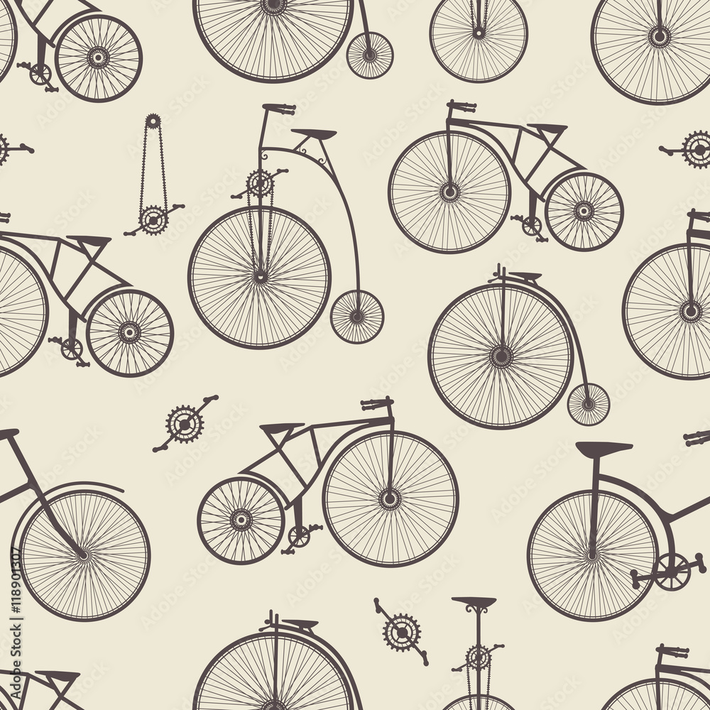Tapeta seamless backgrounds bicycle