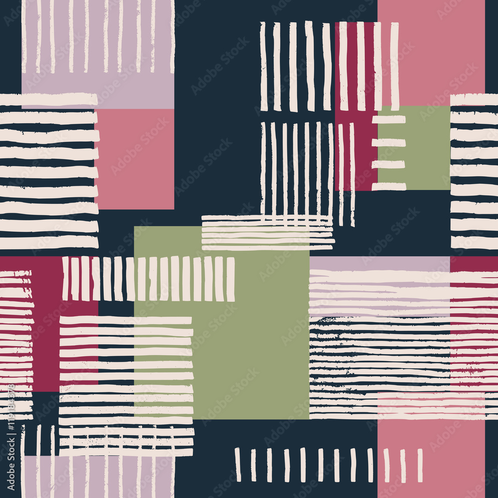 Tapeta Striped geometric seamless