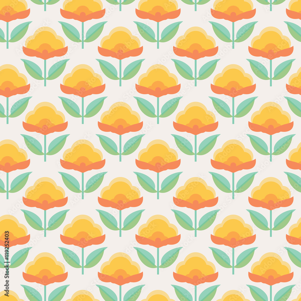 Tapeta seamless floral pattern