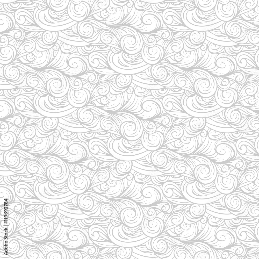 Tapeta Swirl cloud pattern. Gray line