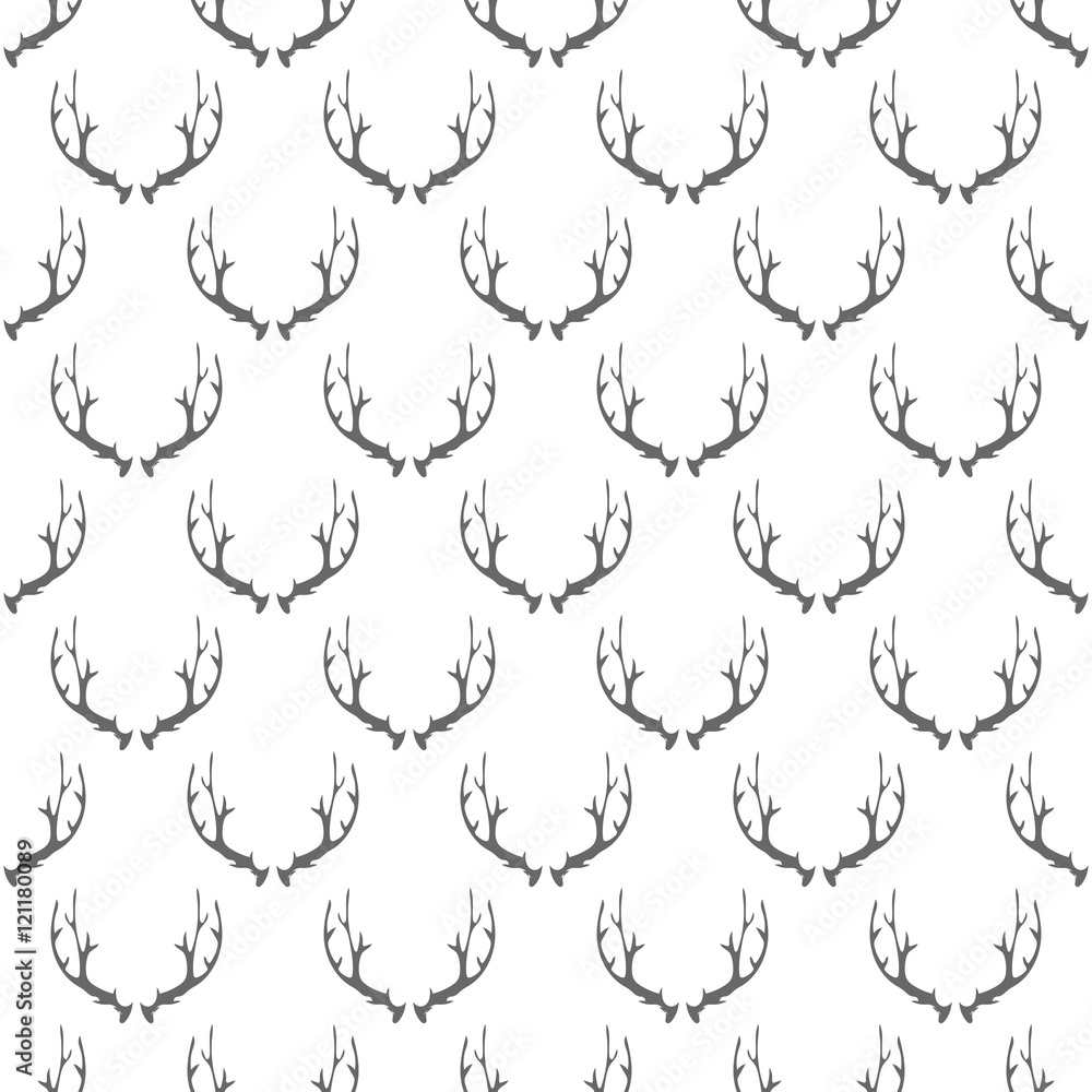 Tapeta Animal Horns Seamless Pattern
