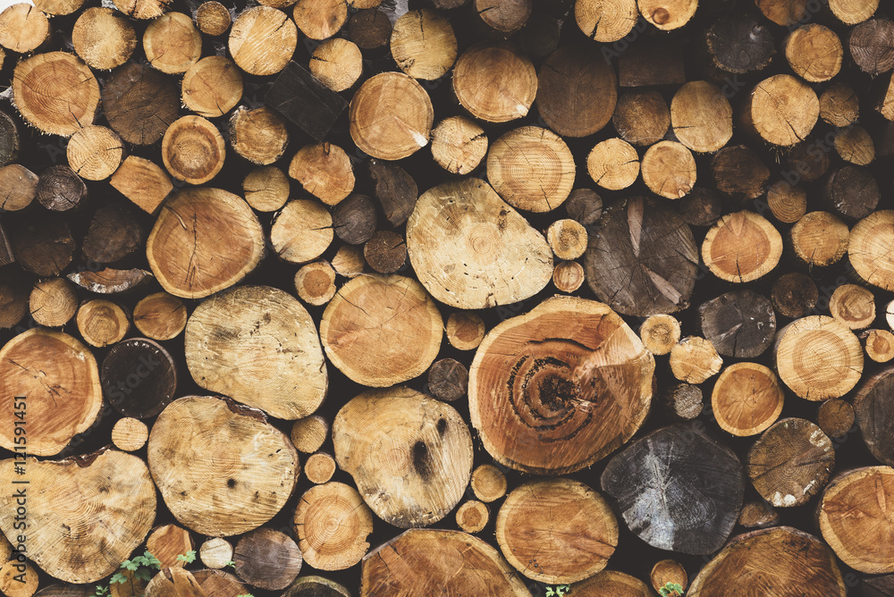 Fototapeta  firewood wood texture