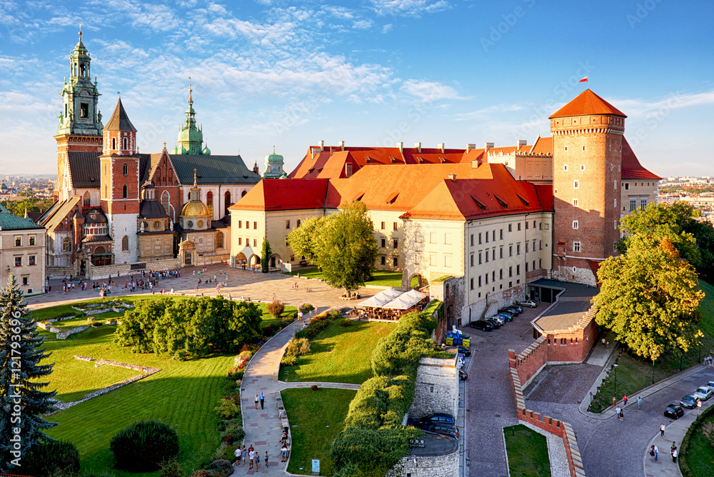 Fototapeta Krakow - Wawel castle at day