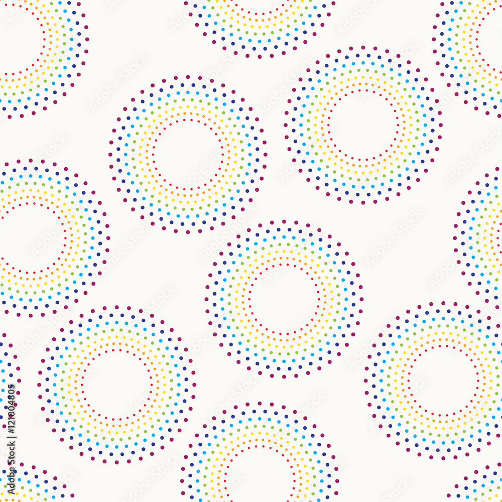 Tapeta Seamless pattern with dotted