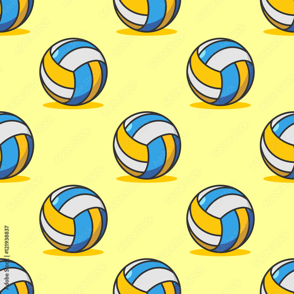 Tapeta Volleyball seamless pattern.