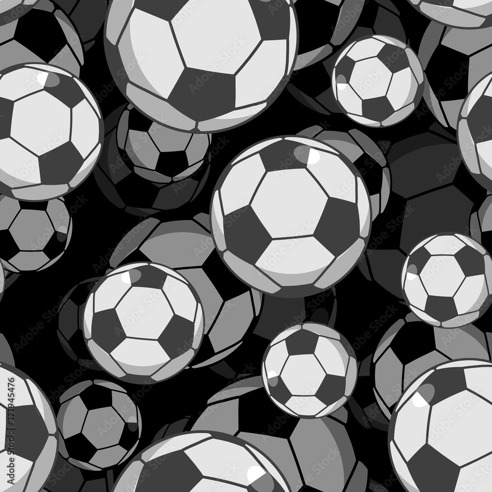 Tapeta Football ball 3d seamless