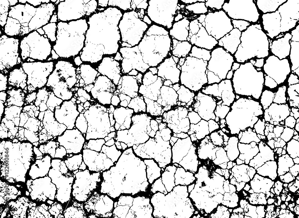 Fototapeta Grunge cracked vector texture