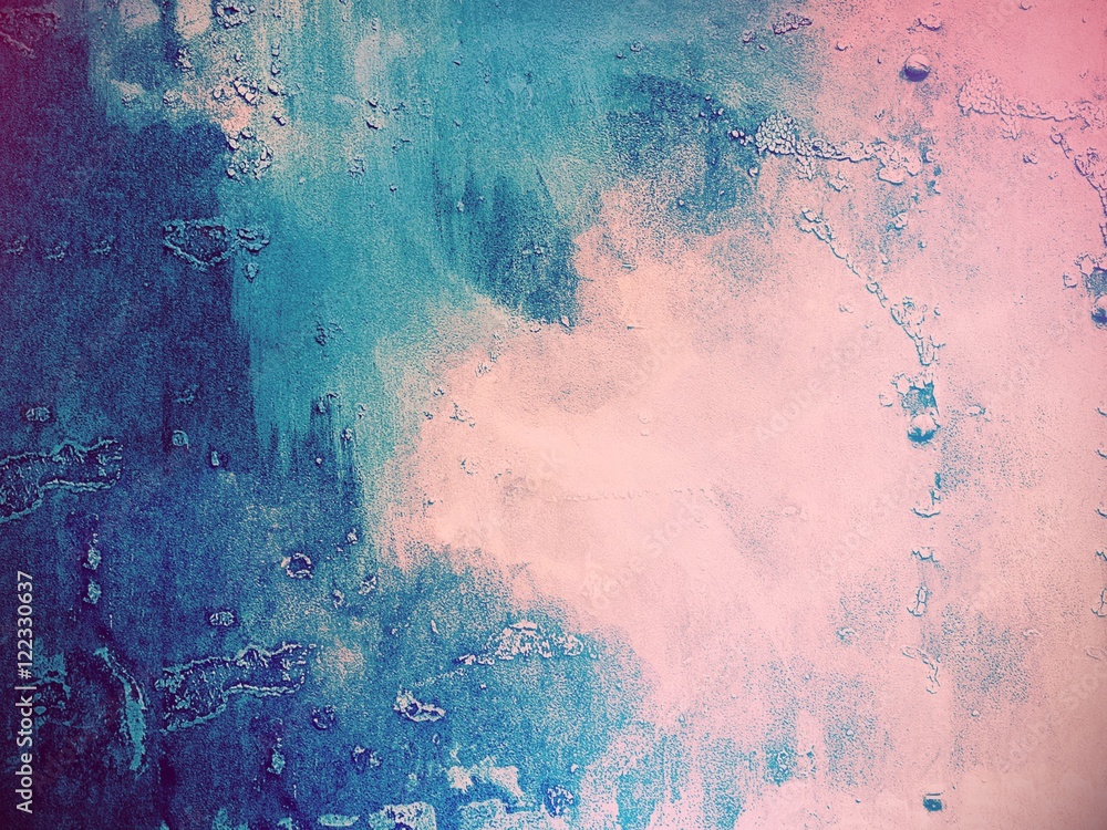 Obraz Dyptyk Pink and blue abstract