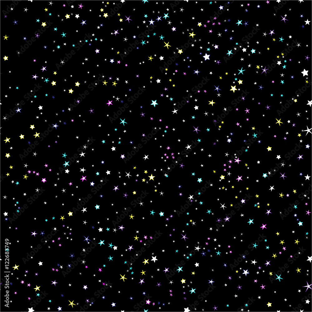 Obraz na płótnie Starry night sky seamless