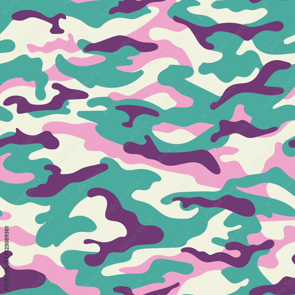 Fototapeta Camouflage seamless pattern,