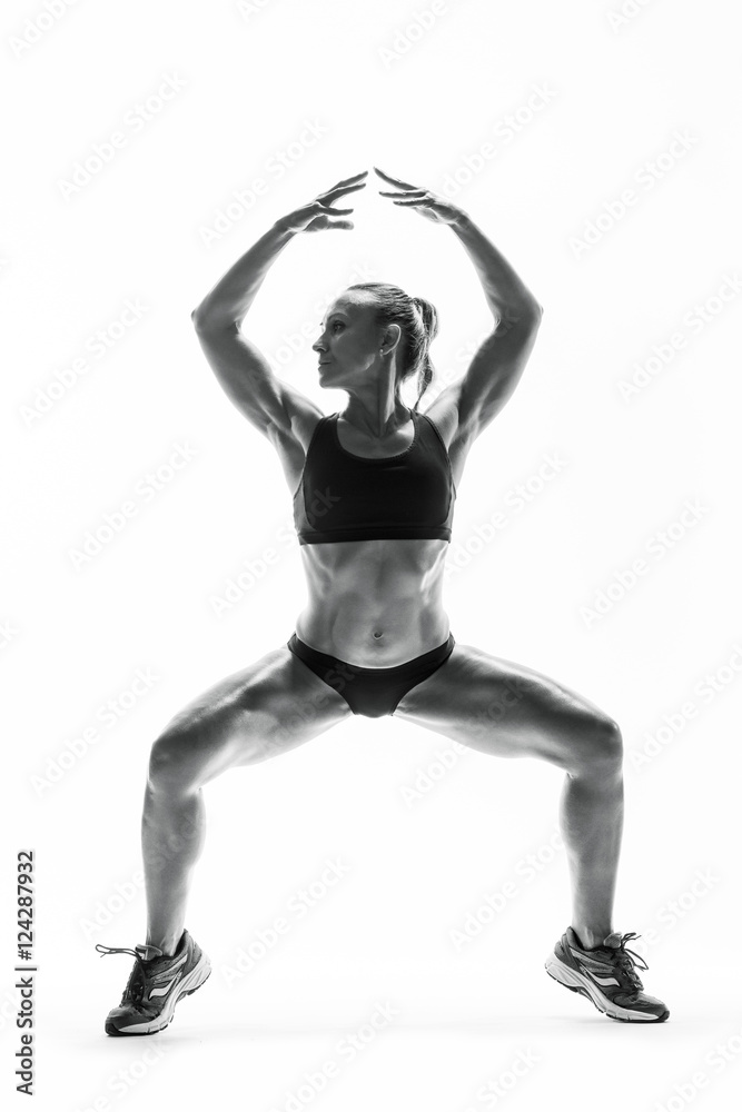 Fototapeta Fitness young woman in sports