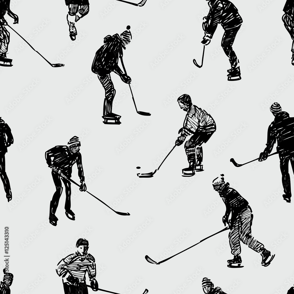 Tapeta  teenagers playing hockey
