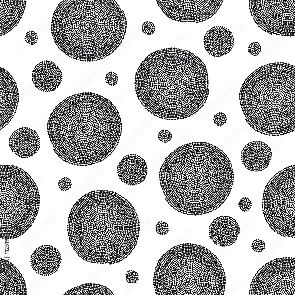 Tapeta Seamless dot pattern spiral