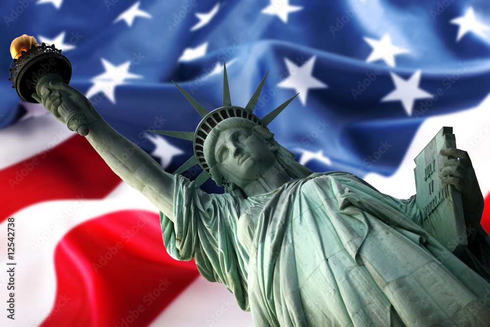 Fototapeta NY Statue of Liberty against a