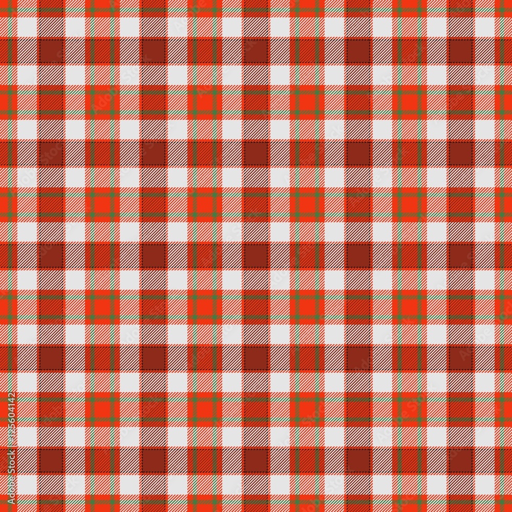 Tapeta Red checkered tablecloth style